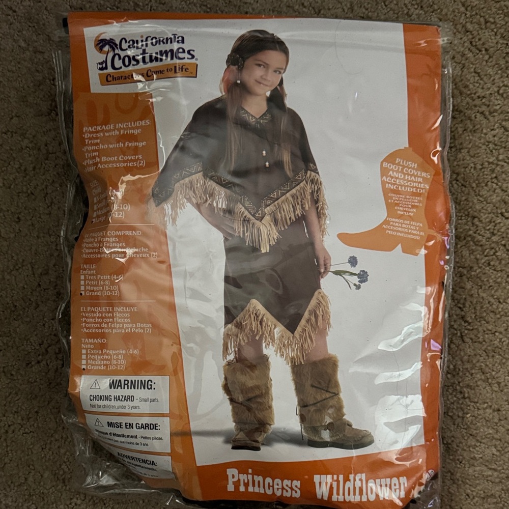 California Costumes Wildflower Princess Costume - Brown and Tan